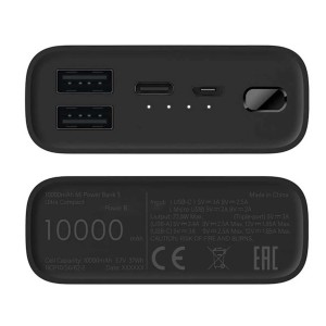 پاوربانک شیائومی مدل 3 Ultra Compact ظرفیت 10000 میلی آمپر ساعت